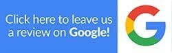 "Click here to leave us a review on Google!" with the letter G, Google's Icon.
